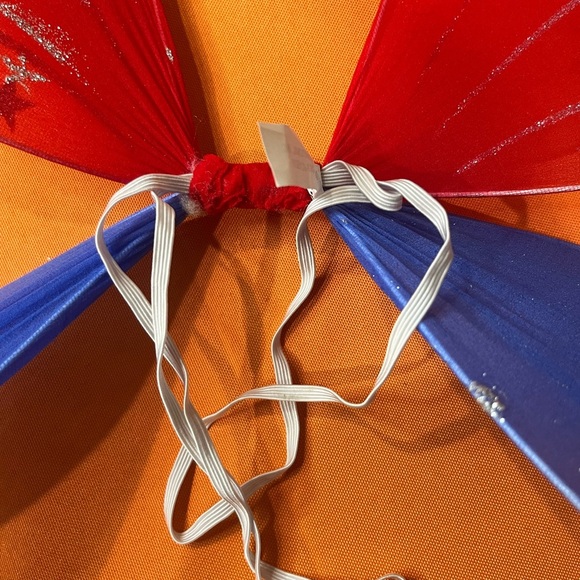 ⚡️⚡️⚡️⚡️Sparkling Red White and Blue Kids Fairy Wings - Picture 8 of 9